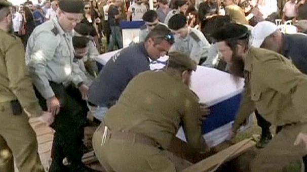 Funeral de un soldado israelí