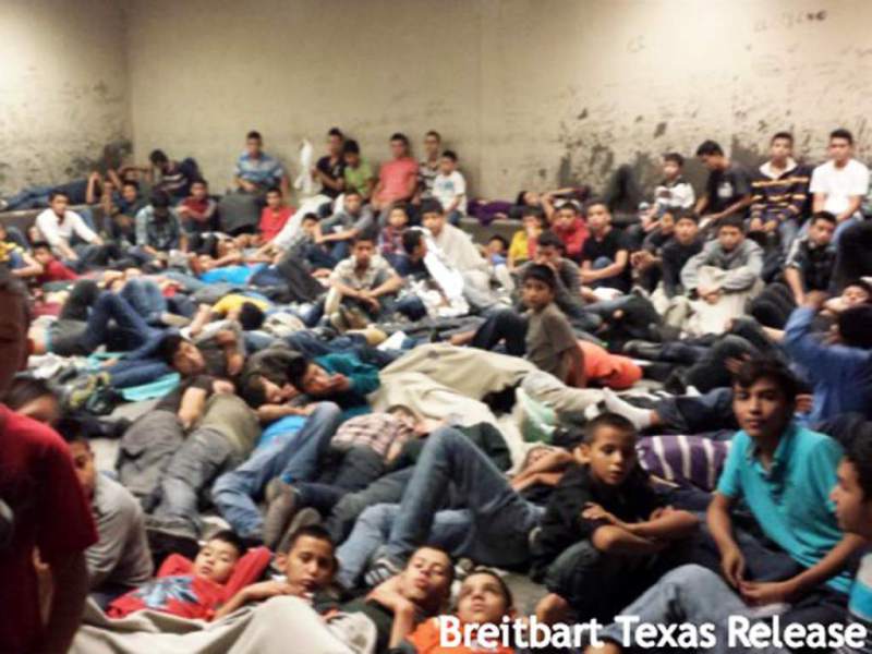 Niños centroamericanos en Texas.