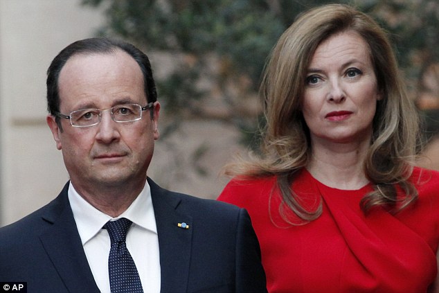 François Hollande y Valèrie Trierweiler
