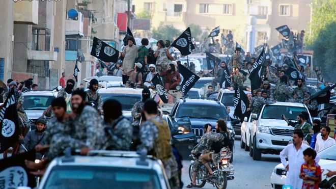 Milicianos del EI en Siria Milicianos del EI en Siria