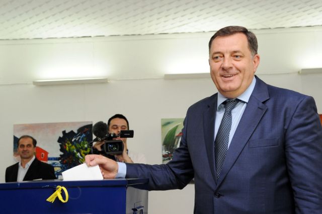 El presidente de la república serbia de Bosnia, Milorad Dodik