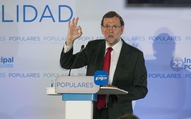 El presidente del gobierno español, Mariano Rajoy