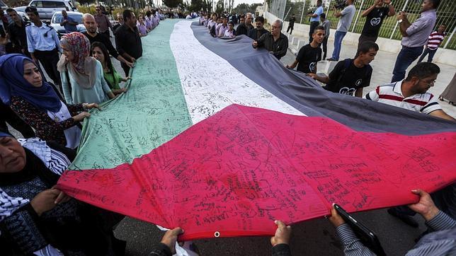 Una bandera palestina