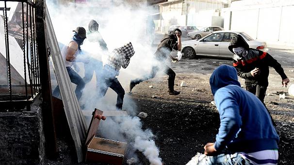Jóvenes palestinos en Jerusalén Jóvenes palestinos en Jerusalén