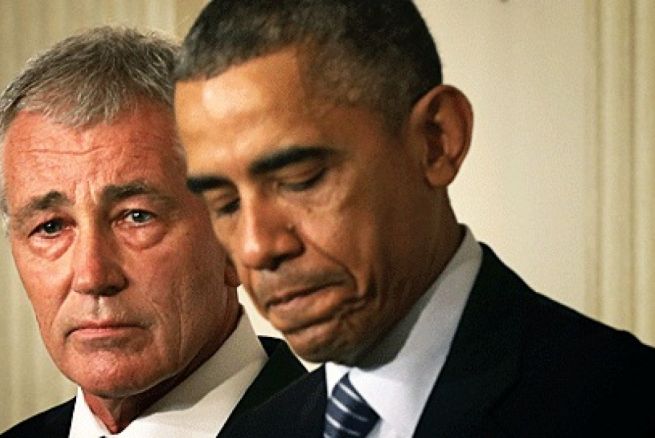 Hagel-izquierda-y Obama