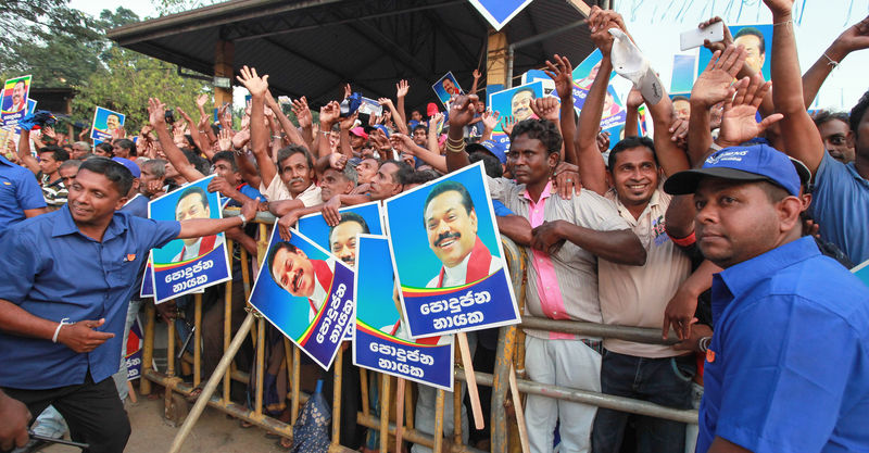 Partidarios de Rajapakse Partidarios de Rajapakse