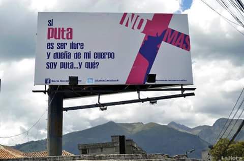 El cartel en Quito