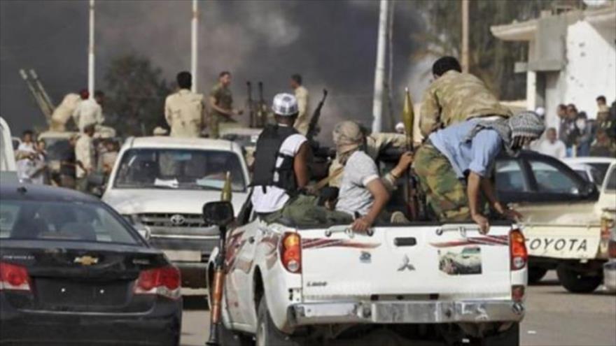 Hombres armados en Libia Hombres armados en Libia