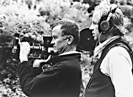 Albert Maysles, a la izquierda