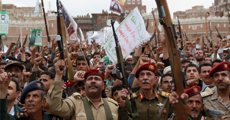 Yemeníes protestan contra los bombardeos Yemeníes protestan contra los bombardeos