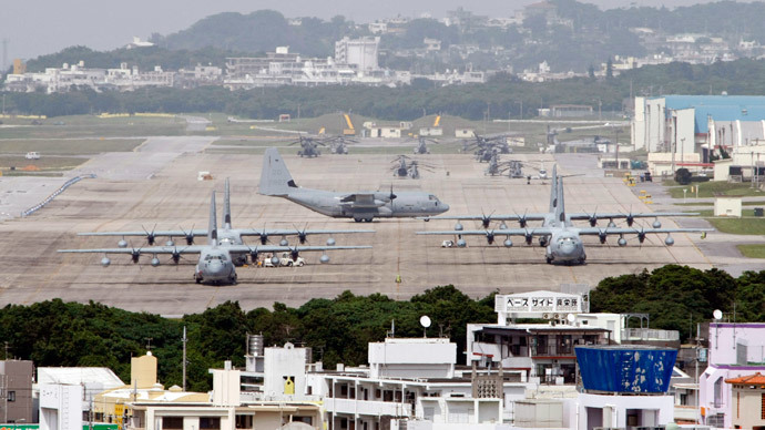 Base militar estadounidense en Okinawa, Japón