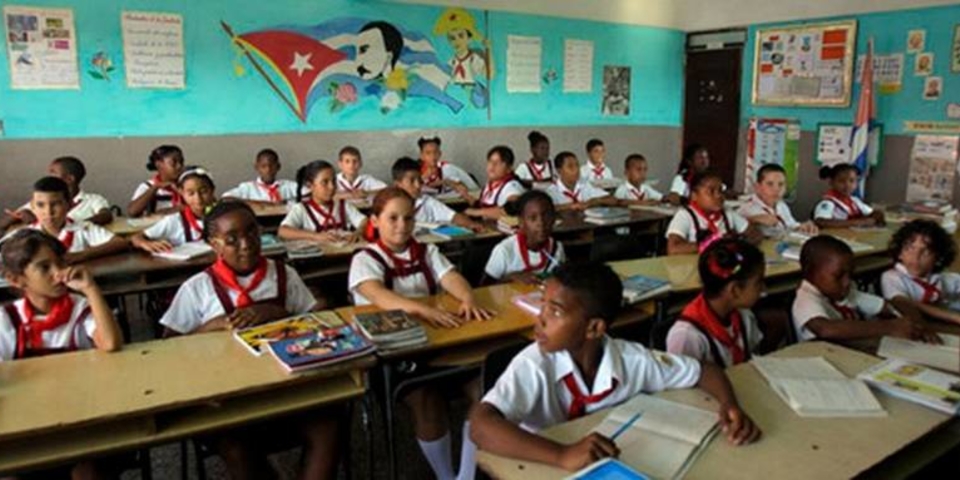 Una escuela en Cuba