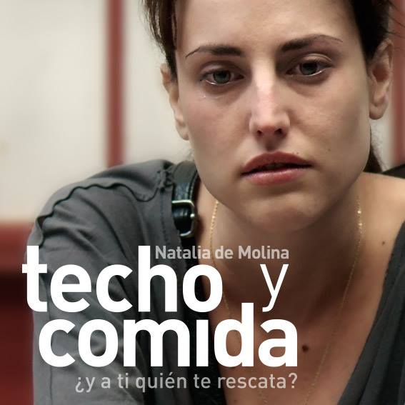 El cartel de Techo y comida