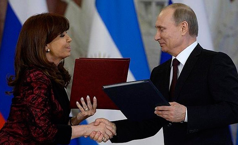 Cristina Fernández de Kirchner y Vladimir Putin