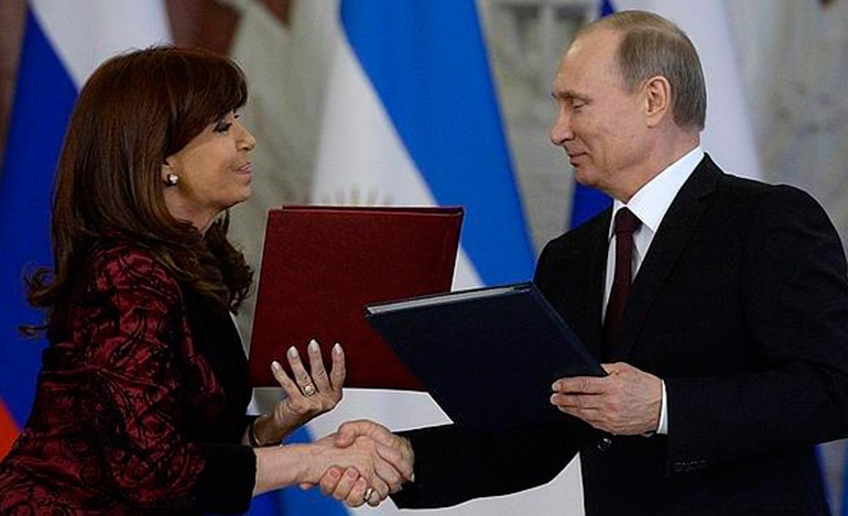 Cristina Fernández de Kirchner y Vladimir Putin Cristina Fernández de Kirchner y Vladimir Putin