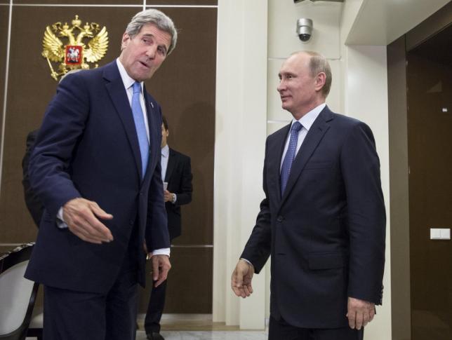 Kerry-a la izquierda-y Putin Kerry-a la izquierda-y Putin