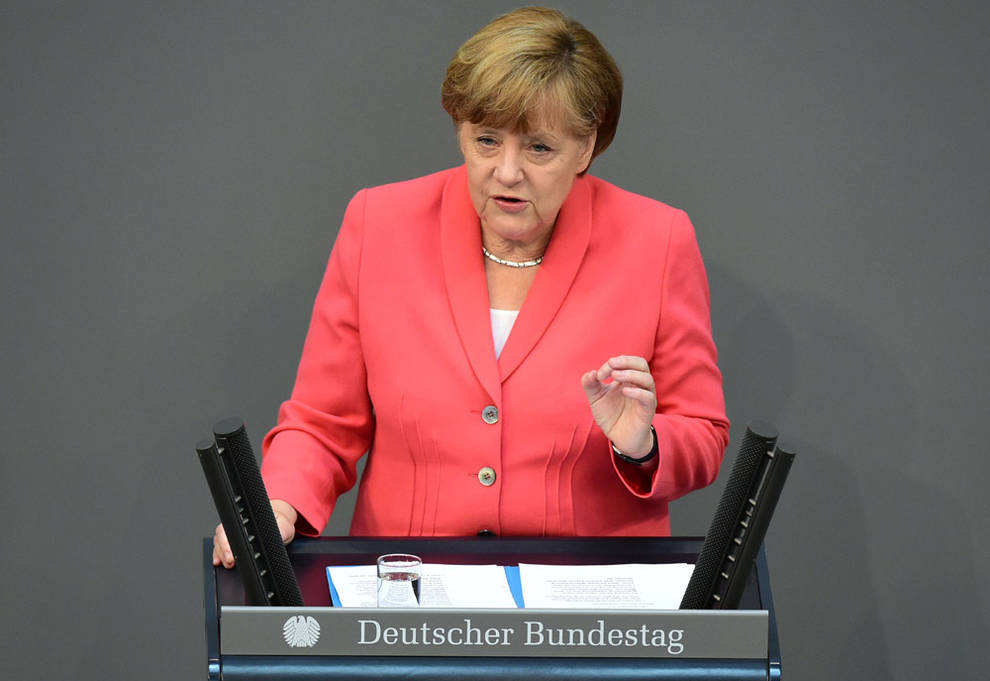 Merkel, en el parlamento alemán