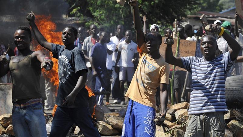 Manifestantes contra Nkurunziza