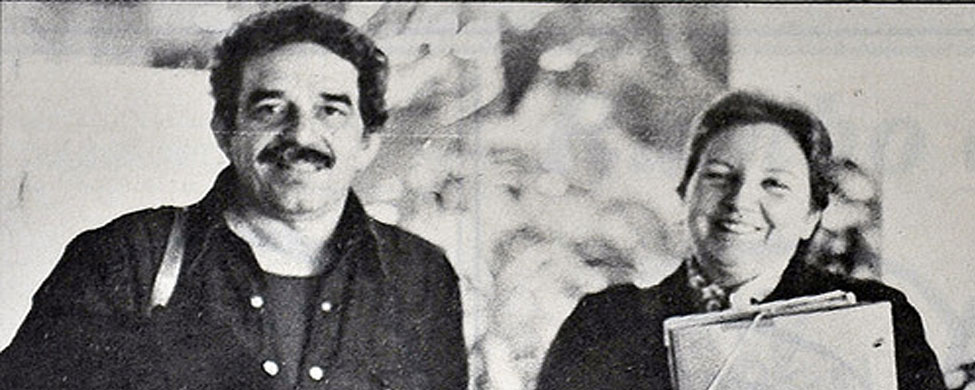 García Márquez-a la izquierda-y Carmen Balcells