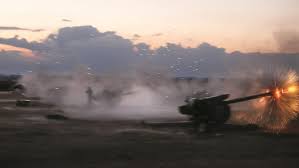 Artillería del ejército sirio