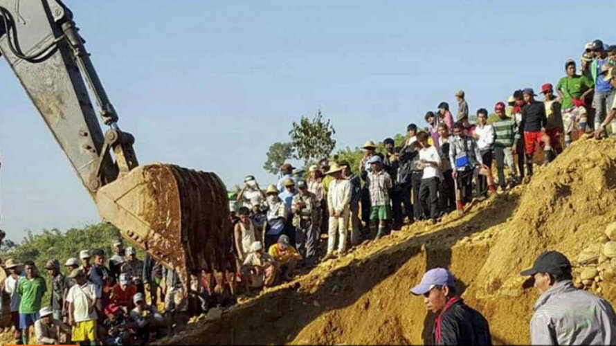 Más de 110 muertos en Birmania en alud de tierra en una mina de jade