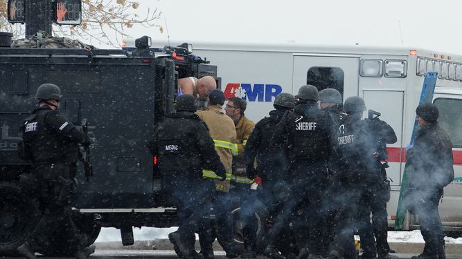 Policías en Colorado Springs, Estados Unidos Policías en Colorado Springs, Estados Unidos