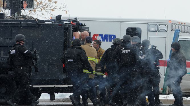 Policías en Colorado Springs, Estados Unidos