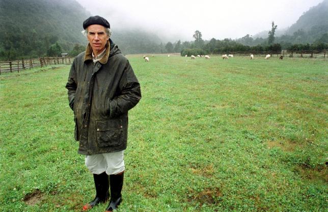 Douglas Tompkins, en sus tierras en Chile