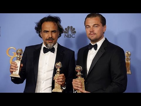 Alejandro González Iñárritu-a la izquierda-y Leonardo DiCaprio