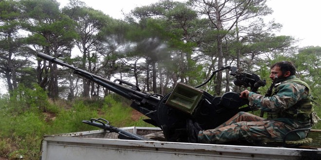 Un soldado sirio en la provincia de Latakia