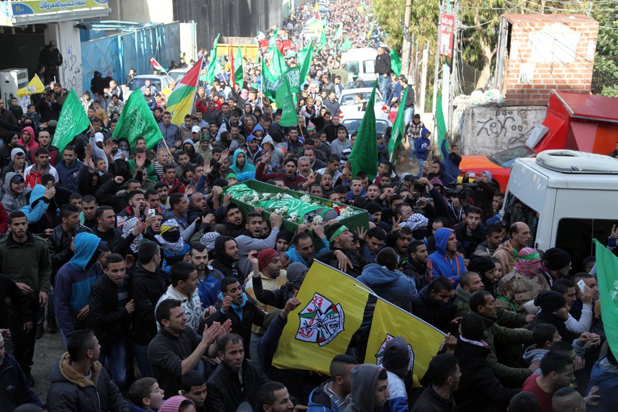 Un funeral de un palestino en Jerusalén