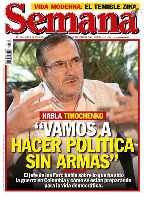 Timochenko, en la portada de Semana Timochenko, en la portada de Semana
