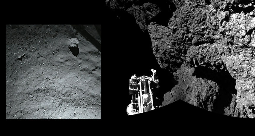 Philae en el cometa 67P/Churiumov-Guerasimenko