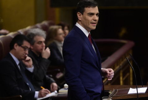 Pedro Sánchez, en el parlamento español