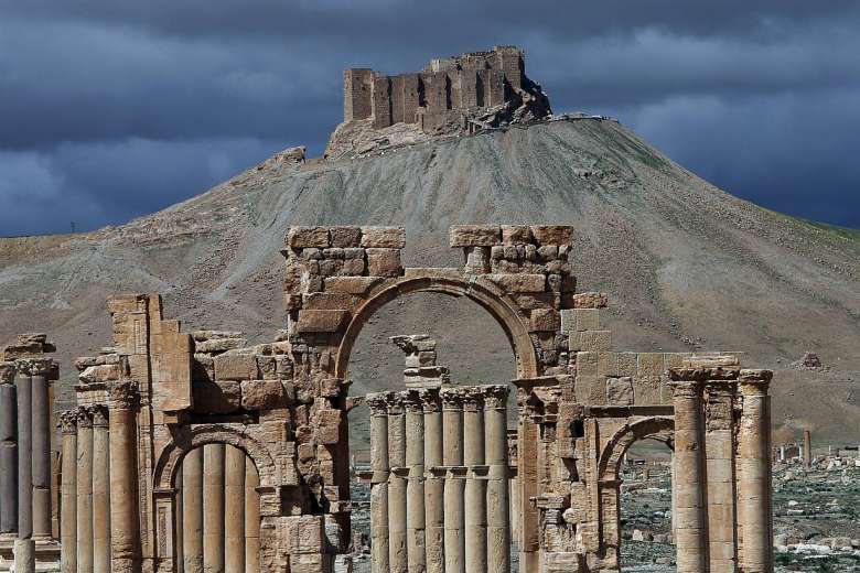 Patrimonio que luego fue destruido en Palmira, Siria