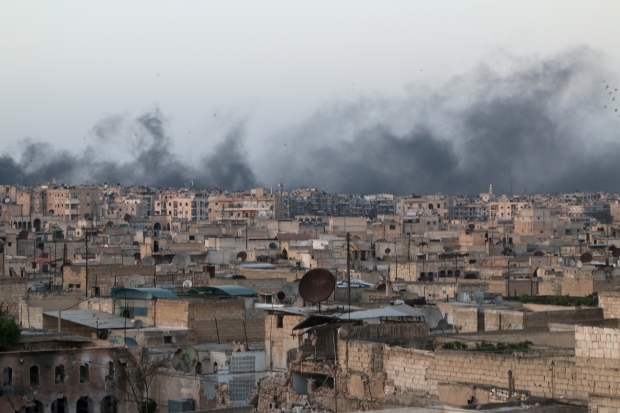 Un barrio de Alepo tras un bombardeo