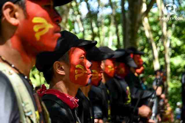 Guerrilleros comunistas en Filipinas
