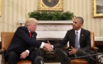 Obama y Trump inician transición con una "excelente conversación"