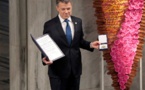 Santos recibió el Nobel de la Paz "en nombre de las víctimas"