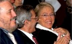 Presidenta chilena elogia niveles de salud de Cuba