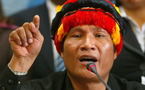 Nicaragua otorga asilo político al líder indígena peruano Alberto Pizango