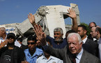 Jimmy Carter visita Gaza para reclamar el fin de la violencia