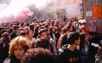 100.000 personas claman contra Berlusconi y por libertad de prensa