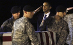 Obama acude por primera vez a recibir la llegada de bajas de soldados de Afganistán