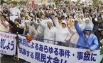 Japón: miles de personas se manifiestan contra bases de EEUU en Okinawa