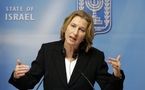 Livni participará en el Foro de Tánger pese a estar denunciada