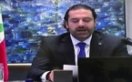 Primer ministro de Líbano Hariri anuncia su dimisión