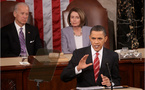 Ante la adversidad, Obama se muestra combativo en el Congreso