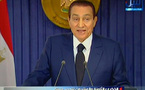 Egipto: Mubarak pronuncia un discurso en la televisión