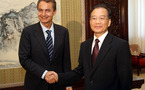 Zapatero se reúne en Pekín con Wen Jiabao , con crisis financiera como eje
